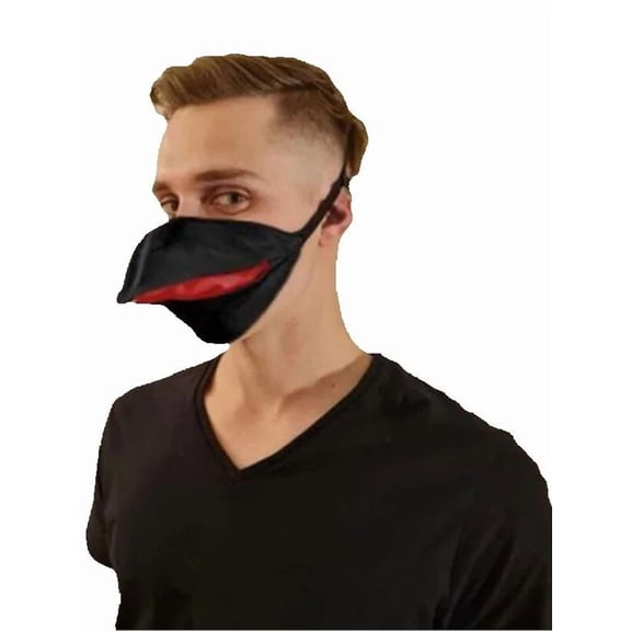 Creative Crow Beak Mask - Funny Animal Mouth 3D Movable Duck Bill Style Warm Windproof Cover