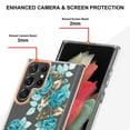 thumbnail image 4 of Dteck for Samsung Galaxy S23 Ultra Clear Case, Girls Women Crystal Clear Flower Pattern Cases, Slim Fit Soft TPU + PC Shockproof Cover for Galaxy S23 Ultra, Green Flower, 4 of 10