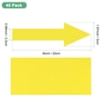 thumbnail image 3 of Uxcell 40-Pack Etiqueta de Flecha, Señal de Flecha Autoadhesiva de 8 Pulgadas para Marcado de Suelo, Camino, Pared y Oficina, Etiquetas de Flecha Impermeables [Amarillo], 3 of 7