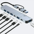 thumbnail image 6 of ZPAQI USB C Hub USB C Multi-Port Adapter 7 in 1 USB C Dongle USB 3.0 2.0 for Laptop, 6 of 8