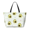 thumbnail image 2 of KdxioAvocado of a Hear for Beach Bag for Women Large Beach Tote Bag Waterproof Sandproof Swim Bag with Zipper Pockets Beach Vacation Travel, 2 of 7