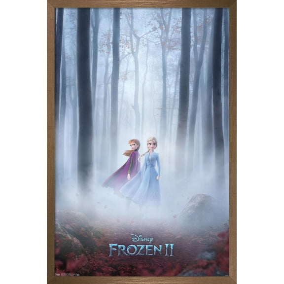 Disney Frozen 2 - One Sheet Wall Poster, 22.375" x 34", Framed