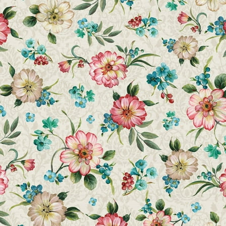 David Textiles Peacock Feathers Multicolor 100% Cotton Sold by The Yard