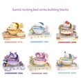 thumbnail image 4 of Nuevos bloques de cama vibratorios de Sanrio Dibujos animados Hello Kitty My Melody Cinnamoroll Kuromi Bloques Adornos Juguetes para niños, 4 of 5