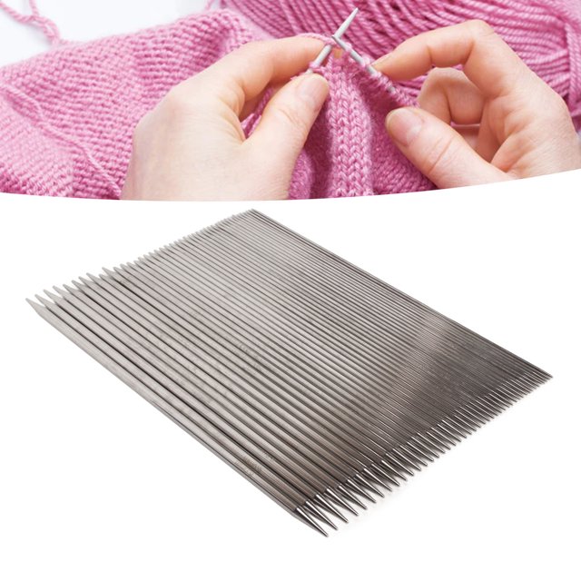 Juego de agujas de tejer de doble punta juego de agujas de tejer de 11 tamaños ampliamente utilizado de 2 mm a 6 mm para guantes para calcetines ANGGREK Otros