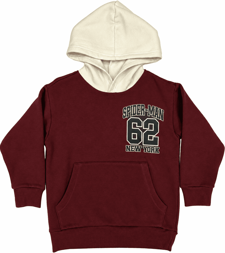 Spider-Man Boys' Front Back 1962 Graphic Hoodie with Long Sleeves, Size 4-18