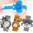 thumbnail image 2 of Gato ratón juguete niños reloj Slap Pat círculo niños relojes para niñas niños reloj lindo flamenco Panda bebé Navidad cumpleaños regalo Gao Jinjia LED, 2 of 2
