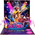 thumbnail image 1 of Tarjeta de cumpleaños musical con LED mountova, perro salchicha rockero 15,5 cm, 1 of 7