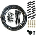 thumbnail image 1 of Kit de enfriamiento de niebla de rociador de agua para patio Misters Adaptador de latón Enfriador Línea de nebulización Kit de sistema de enfriamiento Negro 12m 116Piezas Macarena Línea de nebulización de ventilador, 1 of 8