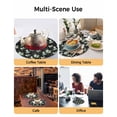 thumbnail image 2 of 13 Inch Round Placemats Set of 4, Black Summer Botanical Non Slip Heat Insulation PP Table Mats, Green Spring Floral Birds Farmhouse Washable Place Mats for Kitchen Dining Party Table Decor, 2 of 7