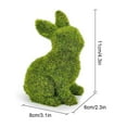 thumbnail image 3 of 2 PCS Easter Bunny Decorations,Green Faux Moss Flocked Easter Spring Bunnies Figure Perfect Easter Decorations Gifts, Home Decor, 3 of 6