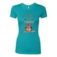 thumbnail image 2 of Wild Bobby, We Couldn't Have Picked a Better Teacher Apple Basket Pop Culture Womens Slim Fit Junior Tee, Tahiti Blue, 2XL, 2 of 3