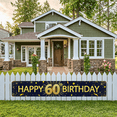 thumbnail image 6 of Glamorous Glittery Happy 60th Birthday Banner Background Backdrop Decors for Birthday Party Photography Props Celebration Decorations Event Supplies, 6 of 8
