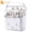 White, variant on SUNFICON Makeup Organizer, Waterproof&Dustproof Cosmetic Organizer Box with Lid Fully Open Makeup Display Boxes, Great for Bathroom Countertop Bedroom Dresser,White