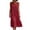 *Wine, variant on ClodeEU Women's Linen Blend Round Neck Sleeveless Tiered Midi Dress,Casual Flowy A Line Dress Black,Women's Plus L