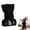 Black, variant on Abstract Face Vase, Unique Human Form Figurine for Home Office Decor, PVC Material, 7.3 Inch Tall