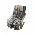 thumbnail image 4 of Music Soft Flannel Fleece Blanket, Accordionist Playing Paris Street Urban European Famous City Panorama Graphic Scene, Cozy Plush for Indoor and Outdoor Use, 70" x 90", Peach Brown, by Ambesonne, 4 of 6