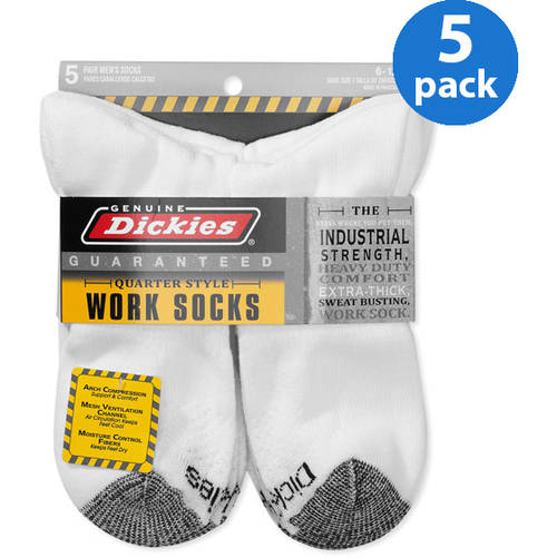 Men's Dri-Tech Comfort Quarter Work Socks, 5-Pack - image 1 of 1