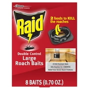 Raid Double Control Large Roach Killer Bait, 8 Count