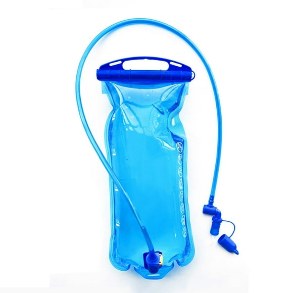 MAYUJIAA Water Bladder Folding Portable Transparent Blue Bladder Water Bag for Outdoor Mountaineering Cycling Running 1L HW313-9193