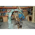 thumbnail image 5 of Nifao Lovers on a Swing Bronze Statue – Outdoor Garden Decor Sculpture, 48"L x 32"W x 64"H, 5 of 11
