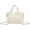 White, variant on Kukuzhu Puffer Tote Bag, Small Puffy Bags for Women Fashion Quilted Soft Padded Handbag Purses