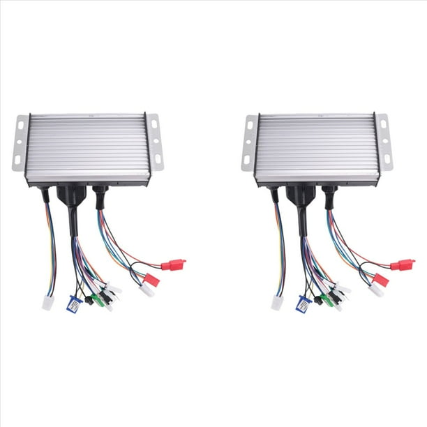 2X Controlador de CC Sin Escobillas para Bicicleta Eléctrica de 36V-84V 48V 2500W Controlador de Sinusoidal 72V 3000W Accesorio para Scooter Eléctrico