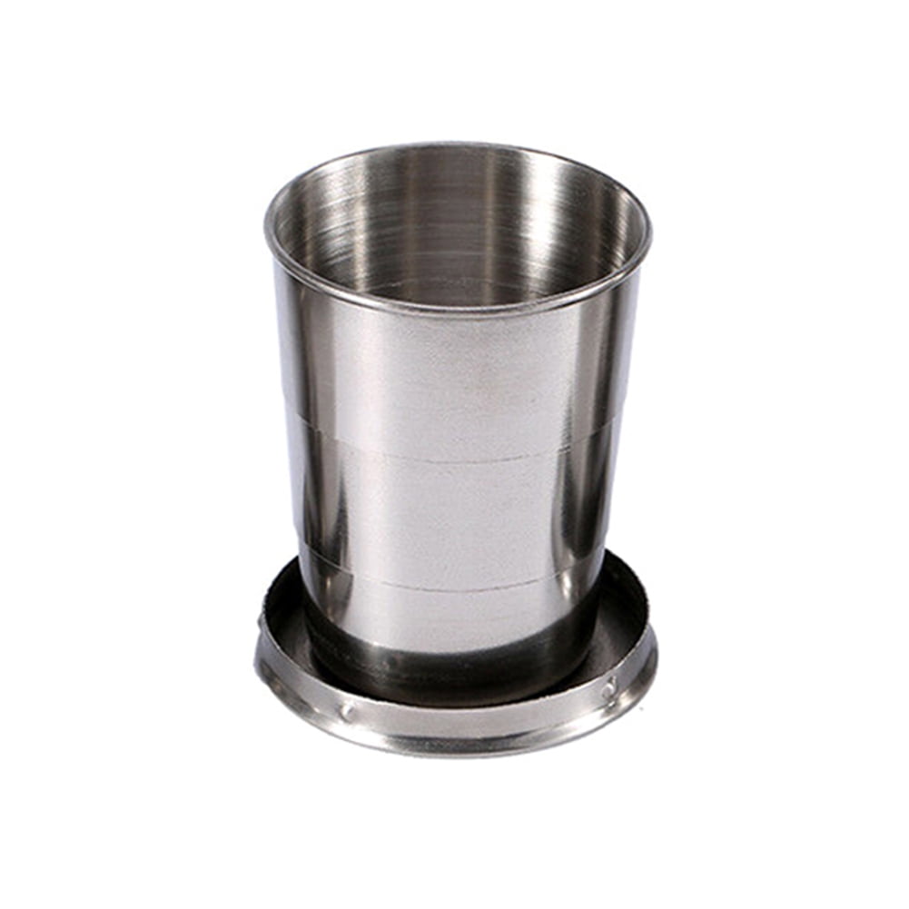 Details about   Stainless Steel Portable Outdoor Travel Folding Collapsible Cup Telescopic Cup b 