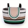 thumbnail image 5 of QJUHUNG Handwoven Storage Basket  Classic Style with Multifunctional Hanging Pouch  Large Capacity Bicycle Basket for Storage and Camping Essentials, 5 of 5