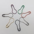 thumbnail image 6 of 100/1000 Pcs Safety Gourd Shaped Pins Buckles Iron Swing Tags Fastener Clothes Mixed Color, 6 of 7
