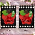 thumbnail image 3 of Back to School Polka Dot Apple Decor Burlap Garden Flag Double Sided Vertical Fall Seasonal Welcome First Day to School Outdoor Yard Banner 12" x 18", 3 of 6