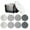 Gray B, variant on 8 Pcs 4.3 Inch Absorbent Drink Coasters Set, 4 Colors Minimalist Cotton Woven Coasters, Bohemian Style Coffee Cup Mats Table Mats for Home Decor