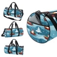 thumbnail image 3 of Christmas Travel Tote Yoga Bag Sports Bag Luggage Bag with Interior Zipper Pocket, Large Capacity - 17.7 inches, 3 of 6