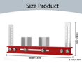 thumbnail image 3 of Nomeni Cloakroom Tool Template Tool Positioning Ruler Adjustable Aluminum Auxiliary Tool For Cloakroom 90mm Adjustable Wardrobe Positioning Ruler Cloakroom, 3 of 9