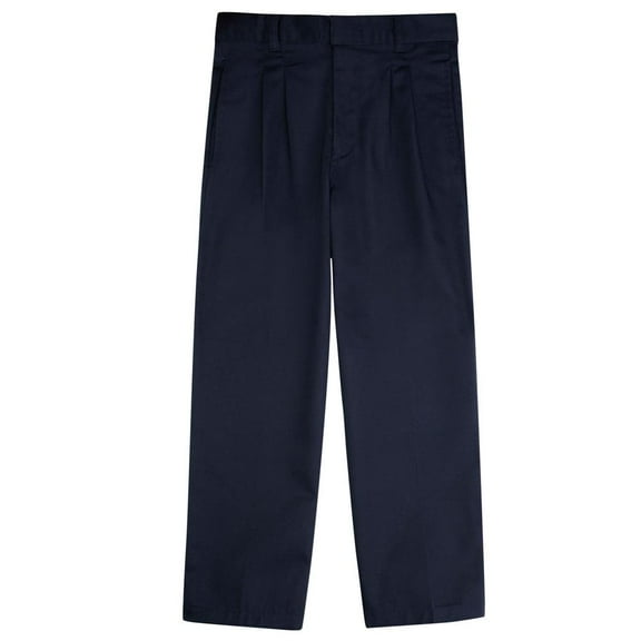 French Toast Boys 10-20 Husky Adjustable Waist Pleated School Pant (Navy 14H)