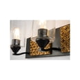 thumbnail image 3 of Lucas McKearn Arcadia 3-light Metal Bath Vanity Light in Matte Black/Gold, 3 of 5