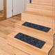 thumbnail image 5 of Fiudx Tapete para Escaleras, Poliéster Antideslizante, Diseño Geométrico En Relieve, Fácil de Limpiar, Resistente Al Desgaste, Protege Escaleras de Madera, Seguridad En El Hogar, Tamaño 76 X 20,3 Cm, 5 of 6