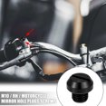 thumbnail image 2 of Unique Bargains Universal M10 Motorcycle Mirror Hole Plugs Screws Mirrors Caps Lock Offs Cover Caps Positive Black, 2 of 7