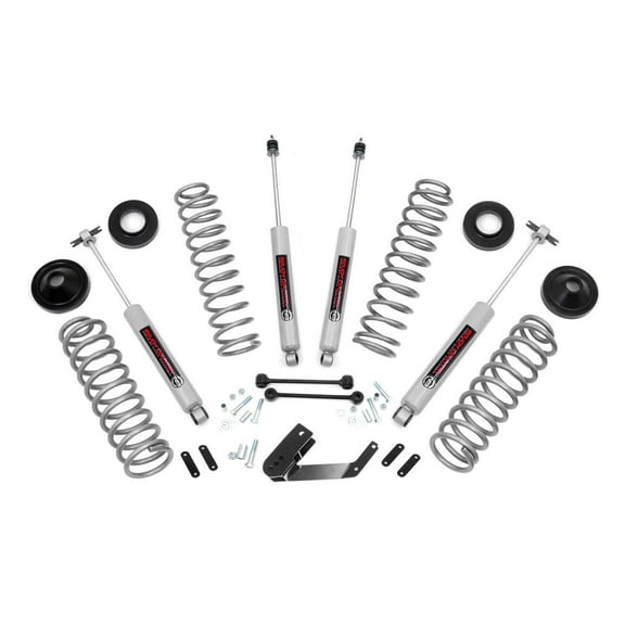 Rough Country 3.25" Lift Kit (fits) 2007-2018 Jeep Wrangler JK 4DR | N3 Shocks | Dual Suspension System | PERF694