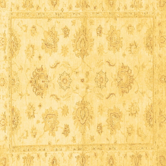 Ahgly Company Indoor Square Oriental Brown Traditional Area Rugs, 4' Square