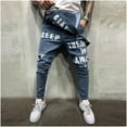 thumbnail image 3 of Edvintorg Mens Hole Pocket Jeans Overall Jumpsuit Streetwear Overall Suspender Pants, 3 of 6
