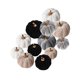 thumbnail image 3 of 12 piezas adornos artificiales calabaza terciopelo para decoración otoño y Halloween, ideales para la entrada, exteriores e islas, 3 of 8
