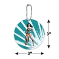 thumbnail image 6 of Wonder Woman Flashing Lights Round Luggage ID Tag Card Suitcase Carry-On, 6 of 8