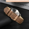 thumbnail image 2 of Genuine Leather Watch Bands Quick Release, Crazy Horse Leather Watch Straps for Men and Women, Band Width 24mm,Rosegold Stainless Steel Buckle, 2 of 7