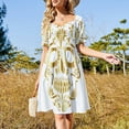 thumbnail image 4 of Gold sugar skull Dress Prom gown women clothes Beachwear, 4 of 7