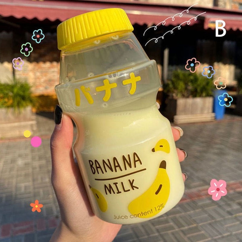 480ml Plastic Water Bottle Drinking Bottle Shape Cute Kawaii Milk Shaker  Bo.t2