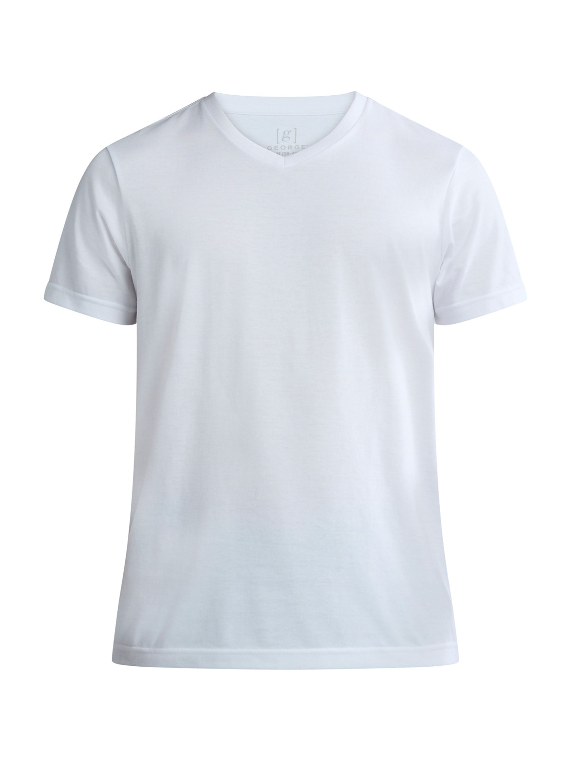 George Men's and Big Men's Lightweight V Neck Tee with Short Sleeves, 3-Pack, Sizes XS-3XL