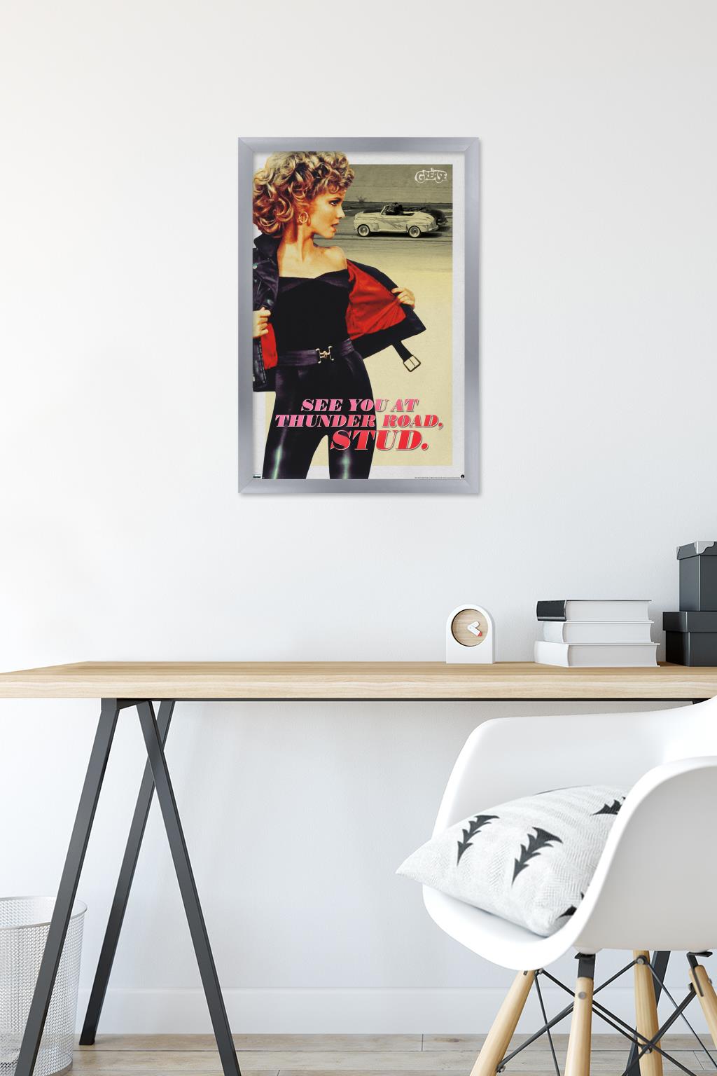 Grease - Stud Wall Poster, 14.725" x 22.375", Framed