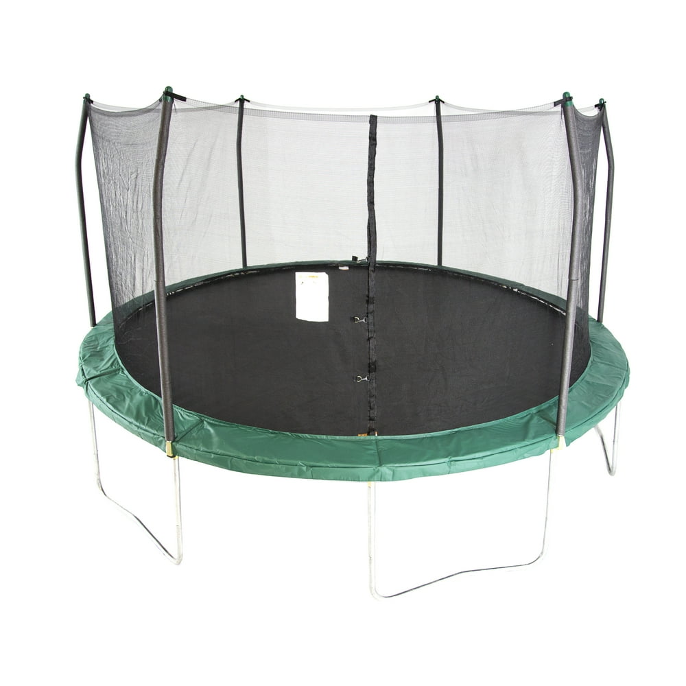 Skywalker Trampolines 15' Trampoline, with Enclosure, Green Walmart