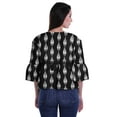 thumbnail image 2 of Moomaya Hauts Boho en Coton Blouses Décontractées Amples d'Été Col Rond T-Shirt, 2 of 4